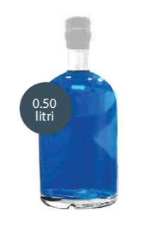 BLUE DRY GIN AL FIORDALISO - Della Casa italiano Personalizzato con Etichetta Brandizzata Vetro 50cl - immagine 3