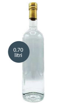 VODKA - Della Casa italiana Personalizzata con Etichetta Brandizzata Vetro 70cl - immagine 3