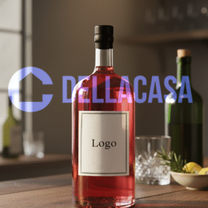 RED DRY GIN AL PEPERONCINO - Della Casa italiano Personalizzato con Etichetta Brandizzata Vetro 50cl