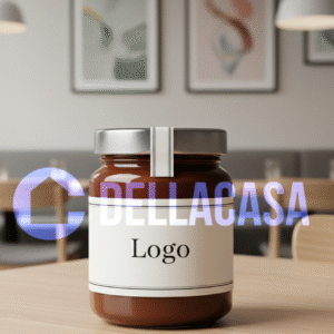 CREMA SPALMABILE FONDENTE - Della Casa Personalizzata con Etichetta Brandizzata Vetro 40gr