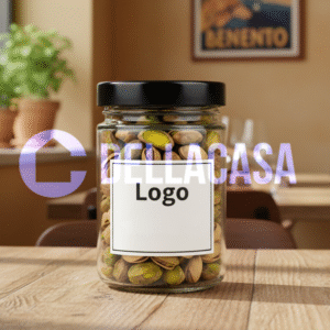 PISTACCHI SGUSCIATI - Della Casa Personalizzati con Etichetta Brandizzata Vetro 30gr