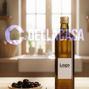 OLIO EXTRA VERGINE DI OLIVA - Olio Della Casa Personalizzato con Etichetta Brandizzata Vetro 1Lt