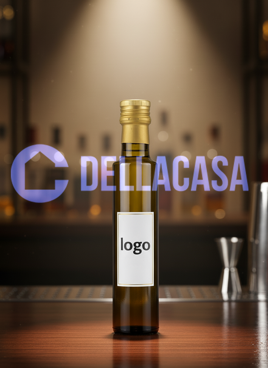 OLIO EXTRA VERGINE DI OLIVA - Olio Della Casa Personalizzato con Etichetta Brandizzata Vetro 10cl