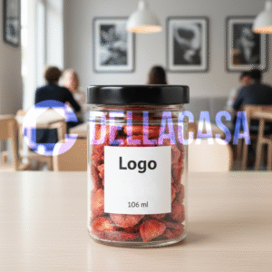FRAGOLE DISIDRATATE - Della Casa Personalizzate con Etichetta Brandizzata Vetro 10gr