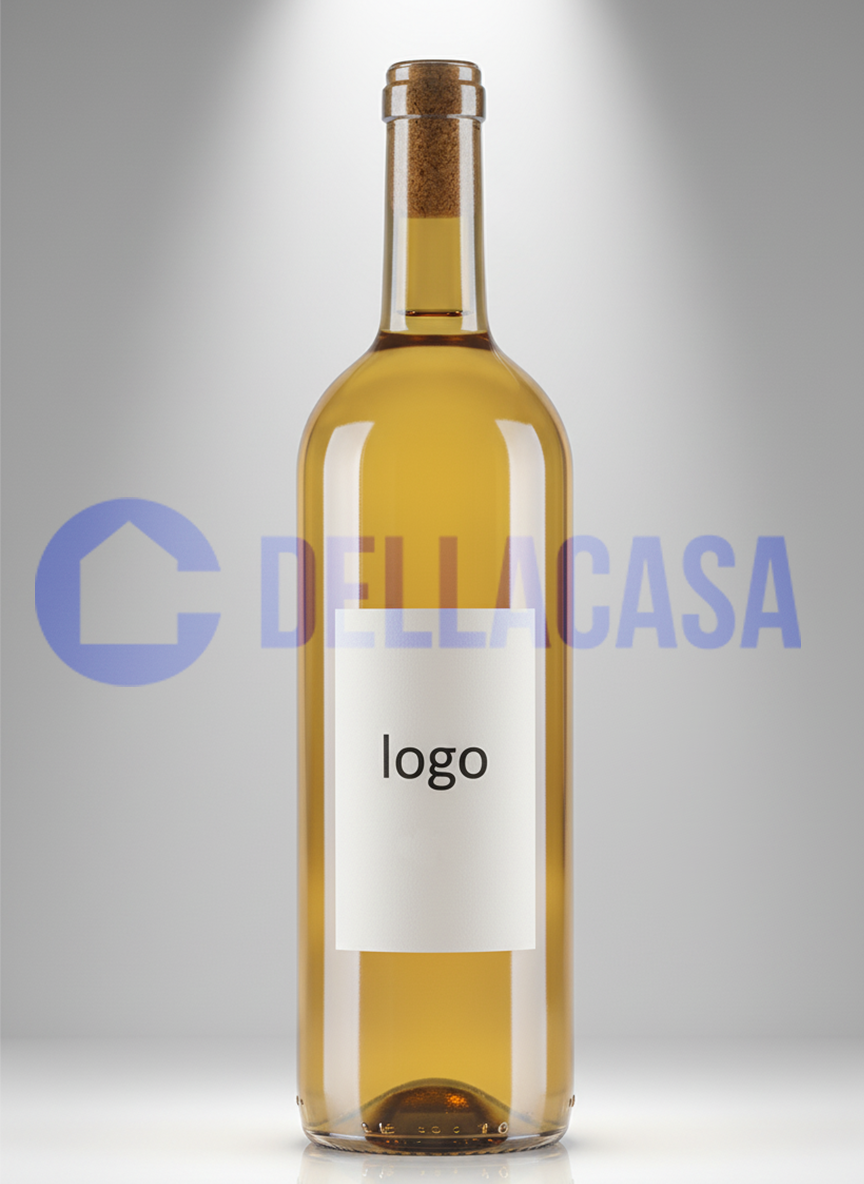VINO BIANCO CHARDONNAY - Vino Bianco Della Casa Personalizzato con Etichetta Brandizzata VETRO 75Cl - immagine 2