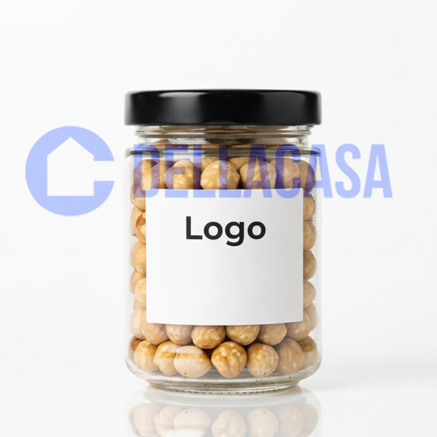 NOCCIOLE SGUSCIATE - Della Casa Personalizzate con Etichetta Brandizzata Vetro 30gr - immagine 2