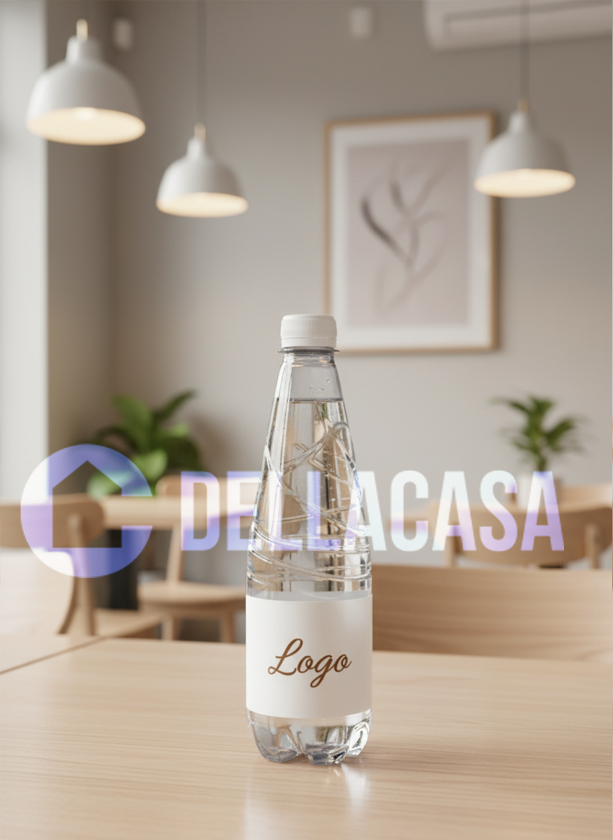 AURYN - Acqua Della Casa Personalizzata con Etichetta Brandizzata PET Trasparente 50cl