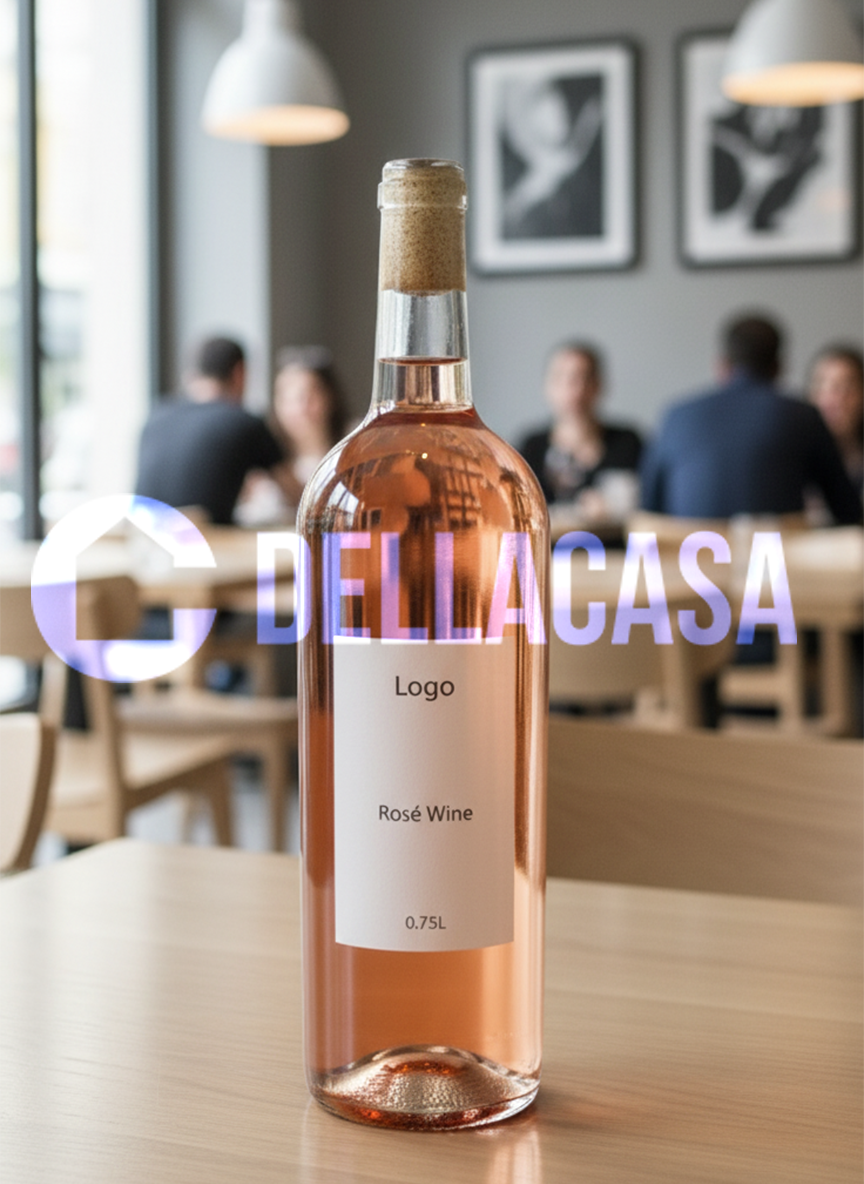 VENETO IGT ROSATO SELEZIONE TAPPO VETRO - Vino Rosa Della Casa Personalizzato con Etichetta Brandizzata VETRO 75cl