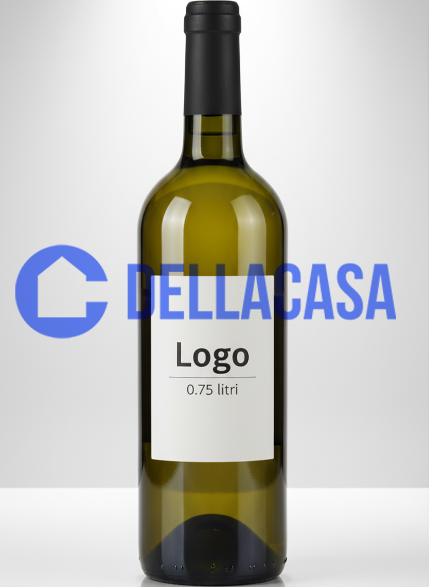 VENETO IGT GARGANEGA/CHARDONNAY SENZA SOLFITI AGGIUNTI - Vino Bianco Della Casa Personalizzato con Etichetta Brandizzata VETRO 75Cl - immagine 2