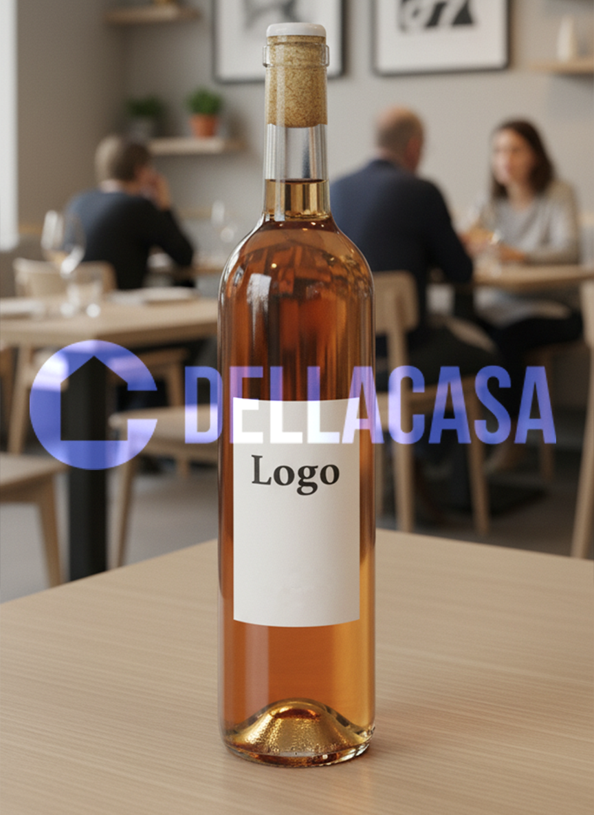 VINO LIQUOROSO DOC - Vino Dolce Della Casa Personalizzato con Etichetta Brandizzata VETRO 37,5cl