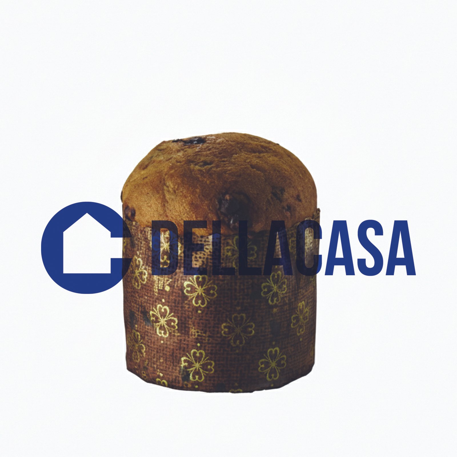 Panettoncino con Gocce di Cioccolato Fondente (senza lattosio) in cellophane neutro 100gr + Confezione in cellophane con etichetta 5x5 cm interamente personalizzabile applicata sul fronte. - immagine 3