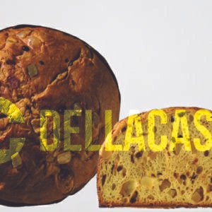 Panettone Pere e Gocce di Cioccolato Fondente (senza lattosio) in cellophane neutro 750gr