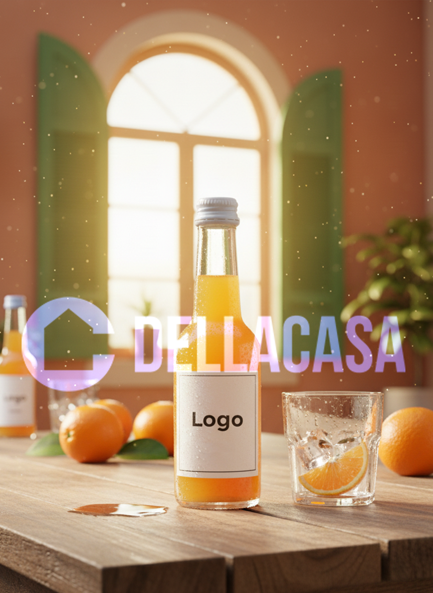Aranciata - Bibita Analcolica Della Casa Personalizzata con Etichetta Brandizzata 27cl