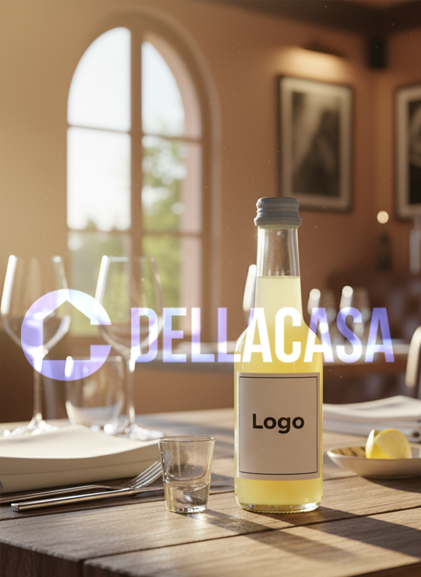 Limonata - Bibita Analcolica Personalizzata Della Casa con Etichetta Brandizzata 27cl