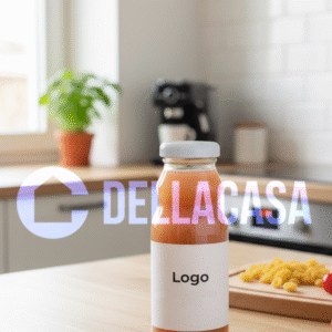 Pesca - Succo di frutta Della Casa Personalizzato con Etichetta Brandizzata Vetro 20cl