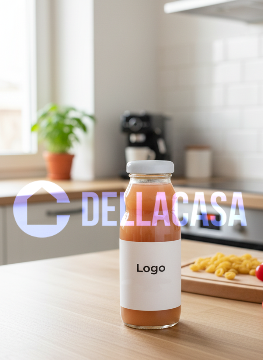 Pesca - Succo di frutta Della Casa Personalizzato con Etichetta Brandizzata Vetro 20cl