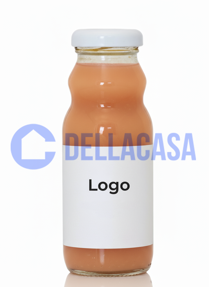 Pesca - Succo di frutta Della Casa Personalizzato con Etichetta Brandizzata Vetro 20cl - immagine 2